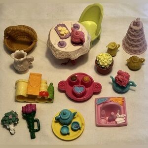 Fisher-Price Loving Family & Other Dollhouse Accessories- Tea Sets, Flowers, Etc